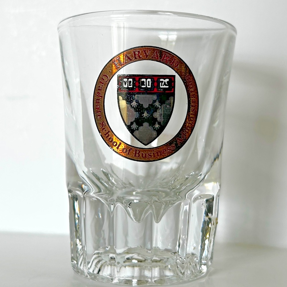 Harvard University Collegiate Crystal Collectible‎ Shot Glass Barware Souvenir